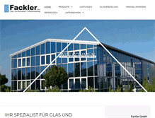 Tablet Screenshot of fackler-gmbh.de